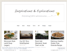 Tablet Screenshot of inspirationsandexplorations.com